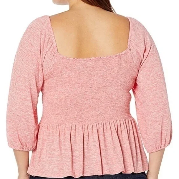 Jessica Simpson shades rose sherrie ruffle top - Picture 2 of 7